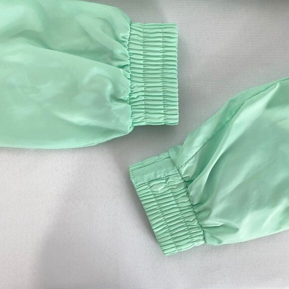 PE NATION X H&M BLACK MINT ZIP UP HOODED LIGHTWEIGHT TRACK JACKET - S - Picture 10 of 12